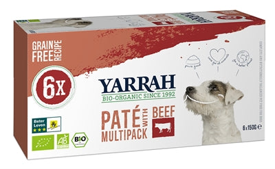 Yarrah Dog Alu Pate Multipack Beef