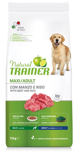 Natural Trainer Dog Adult Maxi Beef / Rice